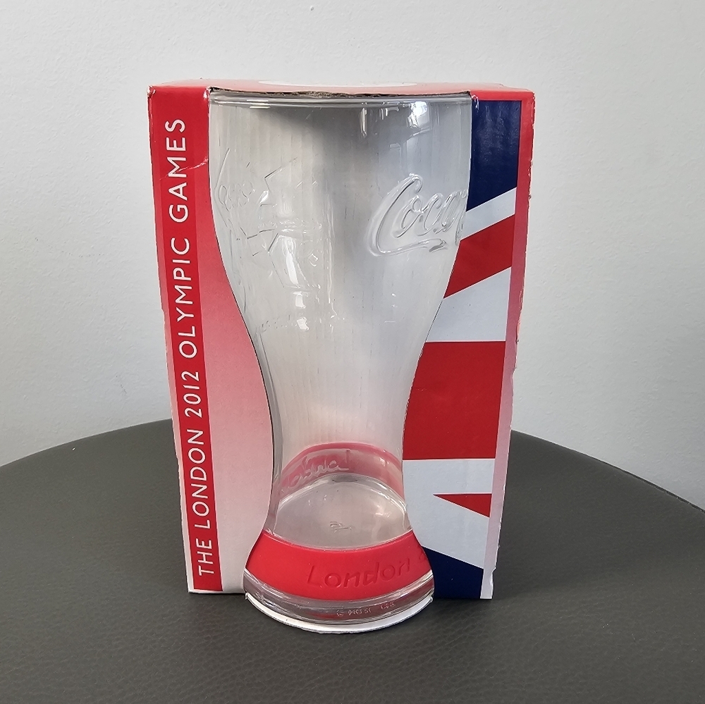 2012 Official London Olympics McDonalds Coca Cola Glass Red Wristband BNIB